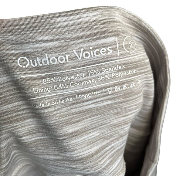 Outdoor Voices Womens Space Dye White/Tan Leggings - Size Small - Picture 5 of 5